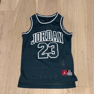 Jordan Mesh Basketball Jersey - Black with White Trim